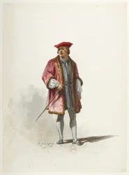 Btv1b84558104 14 - Saint-Saëns - Henry VIII - Kostümentwürfe - Lacoste - 14. Kostüm