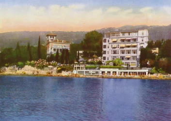 Abbazia, jetzt Opatija in Kroatien: Sanatorium "Abbazia", Dott Szego, und Villa Kubelik