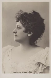 Teresa Carreño, venezolanische Pianistin, Sängerin, Komponistin und Dirigentin