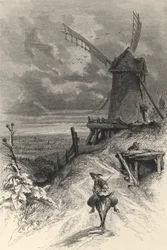 Butte Montmartre im 17. Jahrhundert (Gravur)