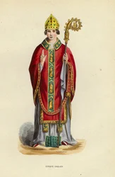 Englischer Bischof (farbiger Stich)