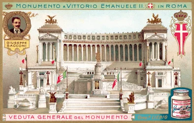 Gesamtansicht des Denkmals für König Viktor Emanuel II. in Rom