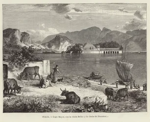 Italien - Lago Maggiore, mit der Isola Bella und Isola dei Pescatori