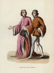 Offiziere am Hof von Richard II.