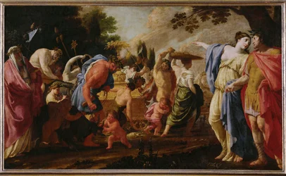 Poliphile beobachtet den Triumph des Bacchus