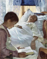 Reflexion in Blau, 1887
