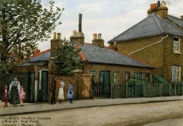 135 bis 139 Oval Road: Croydons kleinste Häuser, 1921