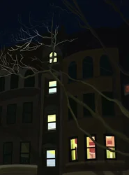 8. Avenue bei Nacht