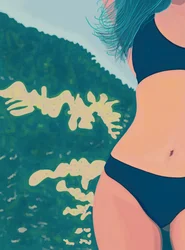 Blauer Bikini, Brooklyn