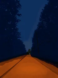 Feldweg bei Nacht, Brooklyn