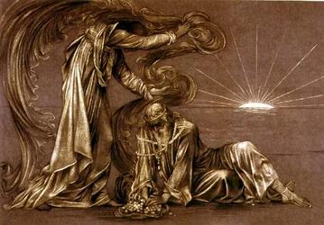 Fertige Studie für Earthbound, ca. 1897 (Kreide)