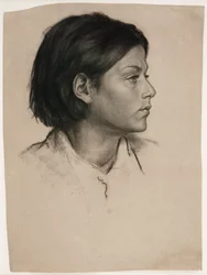Kopf einer Frau, ca. 1875