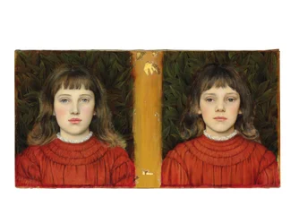 Porträts von Alice Mildred und Winifred Julia Spencer Stanhope, 1884