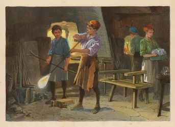 Kleine Arbeiter: Glasblasen
