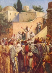 Peter erzählt ihnen von Jesus