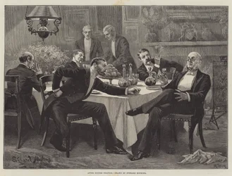 Nach dem Abendessen Politik