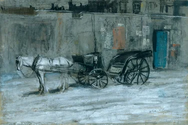 Paris, Pferd und Kutsche, ca. 1900-05