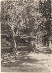 Sonnenuntergang und Mondaufgang in Cilian-Aeron