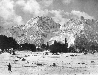 Sonamarg-Berge, Kaschmir, Indien, frühes 20. Jahrhundert