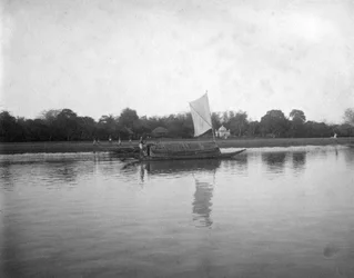 Hooghly-Fluss, Alipore, Indien, 1905-1906