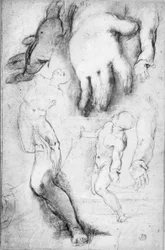 Studie für die Figur des Heiligen Franziskus