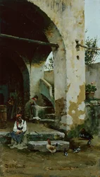 Bauernhofszene