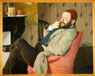 Der italienische Kunstkritiker und Mäzen Diego Martelli