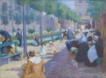 Ansicht des Antwerpener Platzes in Paris