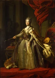 Porträt der Kaiserin Katharina II. 1729-1796, 1775-1780