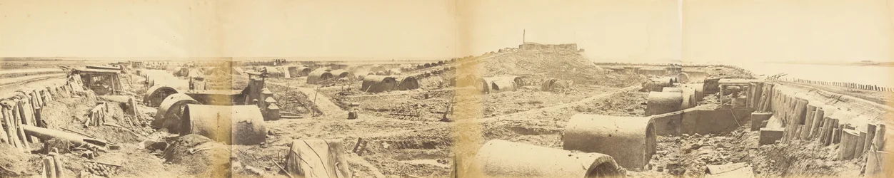 Inneres des Nordforts Taku nach seiner Eroberung am 21. August 1860