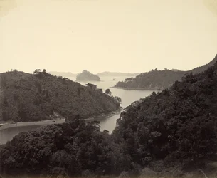 Pappenberg-Insel am Eingang der Bucht von Nagasaki