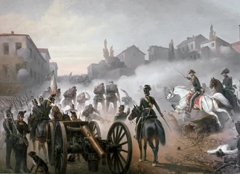 Die Schlacht von Pastrengo (Detail)