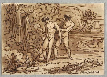 Apollon und Hyazinth, nach Domenichino