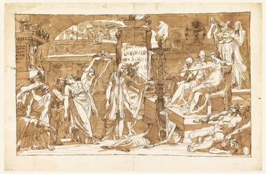 Hades; Persephone in der Unterwelt (Opfergabe an Proserpina)