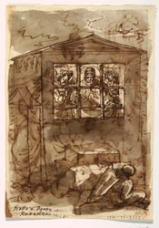Papst Sixtus II. und Diakon