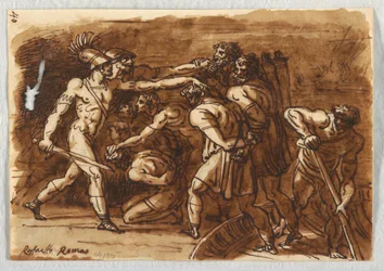 Die Schlacht von Ostia, nach Giulio Romano