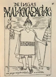 Darstellung von Manco Cápac, dem legendären Inkagründer des Königreichs Cusco und einer Gestalt der Inka-Mythologie