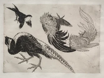 Tafelservice Rousseau: Fasane und Vogel Nr. 18, 1866