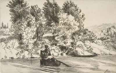 Fischer mit einem Netz, 1868