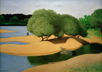 Sand am Ufer der Loire