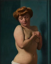 Nackte Frau