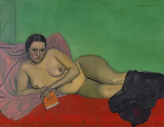 Nackte Frau mit Buch, 1924