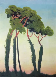 Landschaft mit Bäumen