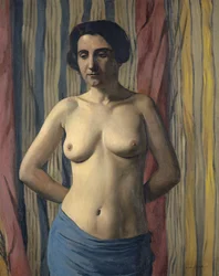 Akt mit blauem Band, 1922