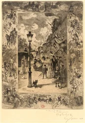 Der Nationalfeiertag am Boulevard de Clichy, 1878.