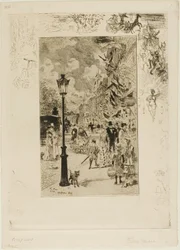 Nationalfeiertag auf dem Boulevard de Clichy