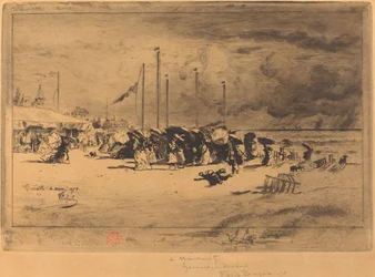 Ein Sturm in Trouville, 1874-1875