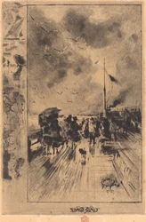 Eine Pier in England, 1879