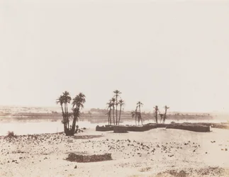 Dakkeh, Dorf und Ufer des Nils