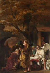 Abraham bewirtet die drei Engel